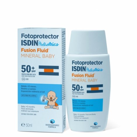 Isdin Fotoprotector Pediatrics Fusion Fluid Mineral Baby SPF50 50ml pas cher, discount