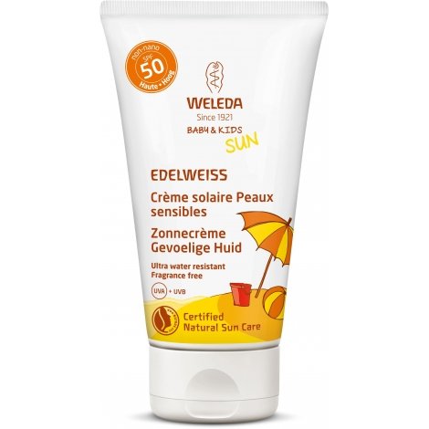 Weleda Baby & Kids Edelweiss Crème solaire SPF50 50ml pas cher, discount