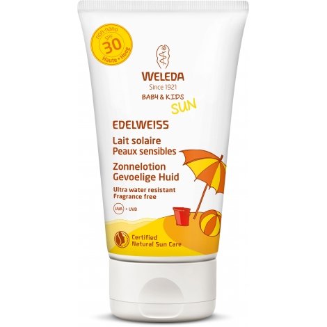 Weleda Baby & Kids Edelweiss Lait Solaire SPF30 150ml pas cher, discount