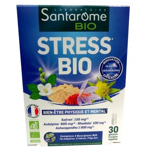 Santarome Bio Stress Bien-Etre Physique et Mental 30 gélules pas cher, discount