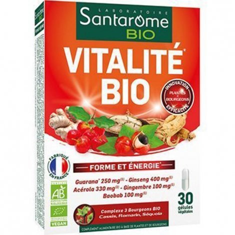 Santarome Bio Vitalité Forme et Energie 30 gélules pas cher, discount
