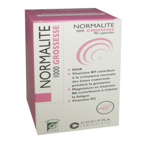 Codifra Normalite 1000 Grossesse 90 capsules pas cher, discount