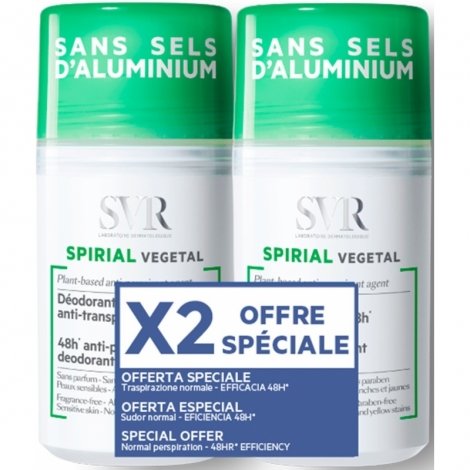 SVR Spirial Végétal Roll-On Offre Spéciale 2 x 50ml pas cher, discount