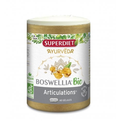 SuperDiet Ayurvéda Boswellia Articulations Bio 60 gélules pas cher, discount