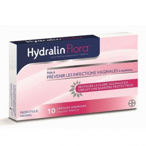 Hydralin Flora 10 Capsules Vaginales Équilibre de la flore pas cher, discount