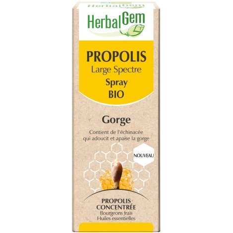 Herbalgem Propolis Large Spectre Spray Bio 15ml pas cher, discount