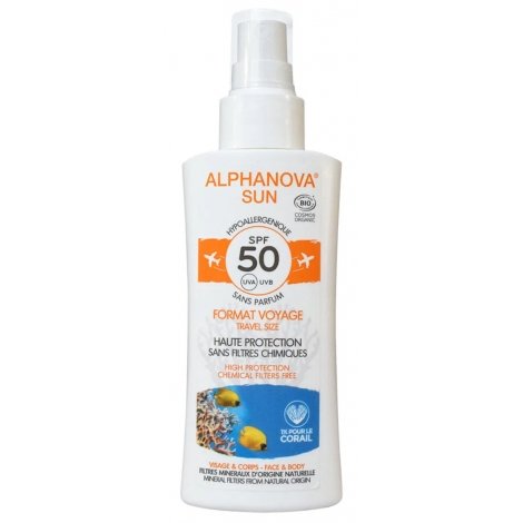Alphanova Sun Bio SPF50 Format Voyage 90g pas cher, discount