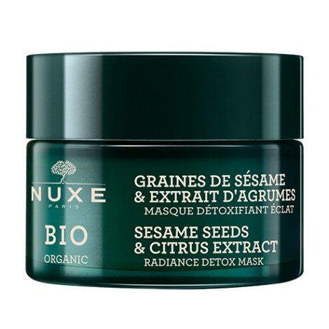 Nuxe Bio Organic Graines de Sésame & Extrait d'Agrumes Masque Détoxifiant Eclat 50ml pas cher, discount