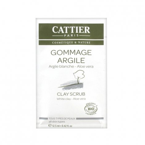 Cattier Gommage Argile Blanche - Aloe Vera Unidose de 12,5ml pas cher, discount