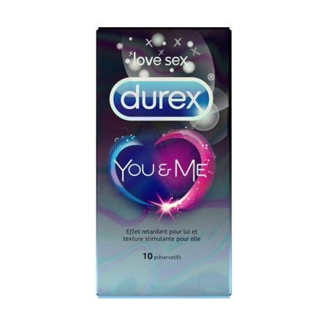 Durex You & Me Préservatifs Retardants et Stimulants 10 préservatifs pas cher, discount