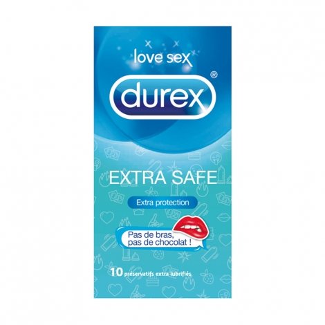 Durex Extra Safe 10 préservatifs pas cher, discount