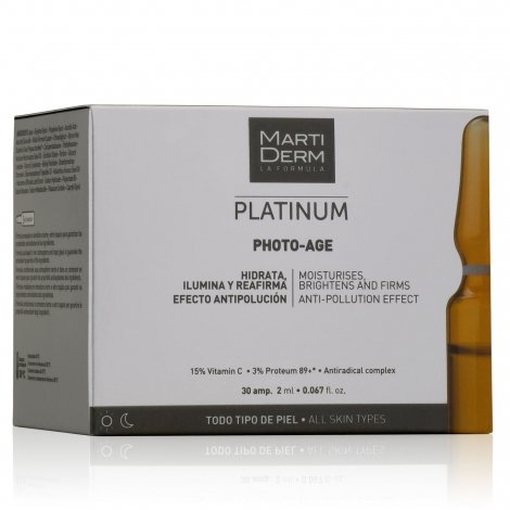 Martiderm Platinum Photo-Age Hydratants, Antioxydants, Toutes Peaux 30 Ampoules de 2 ml pas cher, discount