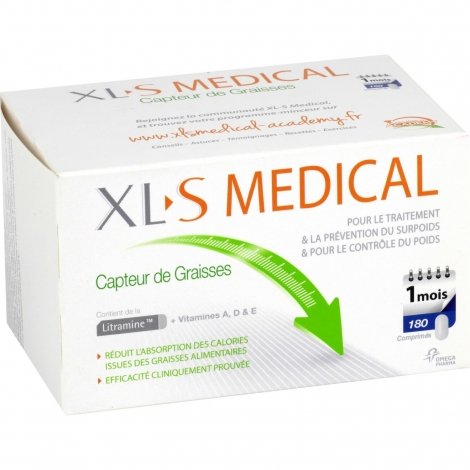 XLS Medical Capteur de Graisses x180 Comprimés  pas cher, discount