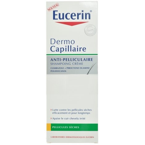 Eucerin Dermocapillaire shampoing crème anti-pellicullaire sèche 250ml pas cher, discount