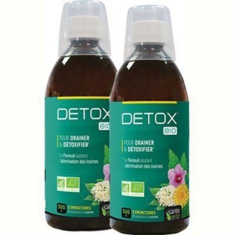 Santé Verte Detox Bio 2x500ml pas cher, discount