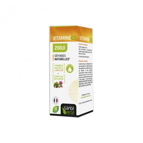 Santé Verte Vitamine D3 200UI 15ml pas cher, discount