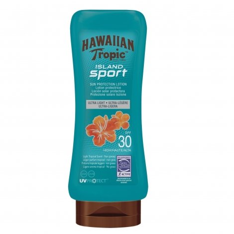Hawaiian Tropic Island Sport Lotion Protectrice SPF30 180ml pas cher, discount