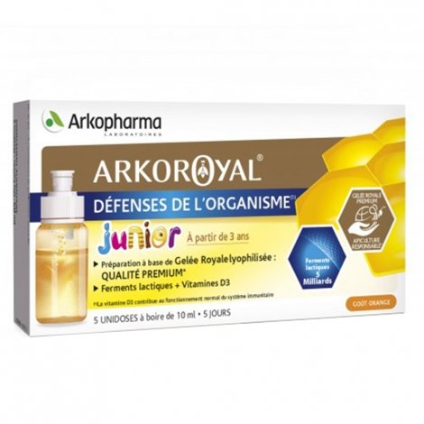 Arkopharma Arkoroyal Défenses de l'Organisme Junior 5x10ml pas cher, discount