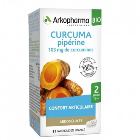 Arkopharma Arkogélules BIO Curcuma Pipérine Confort Articulaire 130 gélules pas cher, discount