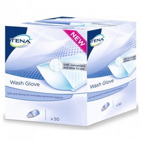 Tena Wash Glove Soft Gants de Toilette 50 pièces pas cher, discount
