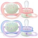 Avent Sucettes Air Night Girl 0 mois+ 2 pièces