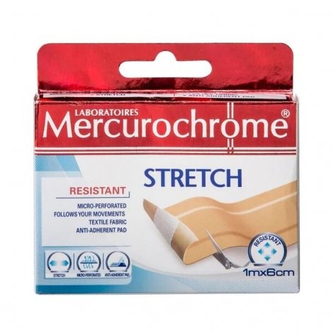 Mercurochrome Bande Stretch 1mx6cm pas cher, discount