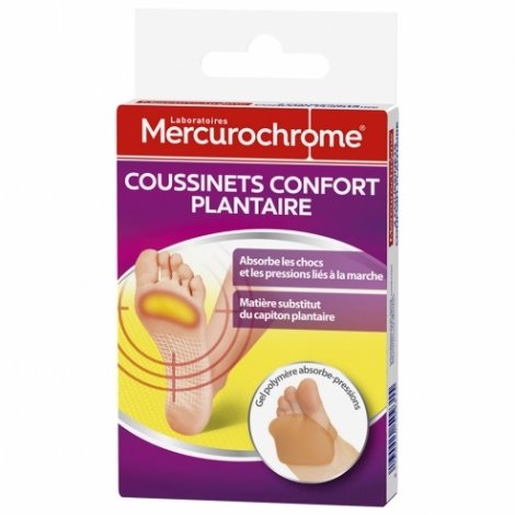 Mercurochrome Coussinets Confort Plantaire 2 pièces pas cher, discount