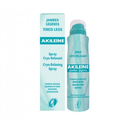 Akileïne Jambes Légères Spray Cryo Relaxant 150ml pas cher, discount