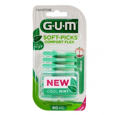 Gum Soft-Picks Comfort Flex Cool Mint Medium 40 pièces pas cher, discount