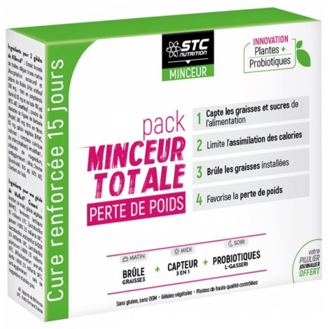 STC Nutrition Pack Minceur Totale Perte de Poids 75 gélules + Pilulier Offert pas cher, discount