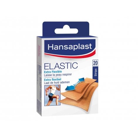 Hansaplast Elastic Pansement 20 strips pas cher, discount