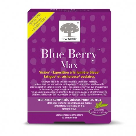 New Nordic Blue Berry Max 60 comprimés pas cher, discount