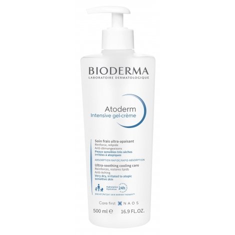 Bioderma Atoderm Intensive Gel-Crème Soin Frais Ultra-Apaisant 500ml pas cher, discount