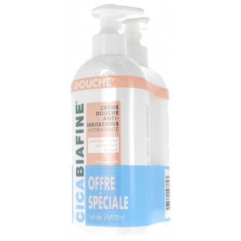 CicaBiafine Crème Douche Anti-Irritations Hydratante 2x400ml pas cher, discount