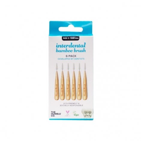 Humble Brush Brosse Interdentaire en Bamboo Taille 3 - 0.6mm 6 pièces pas cher, discount