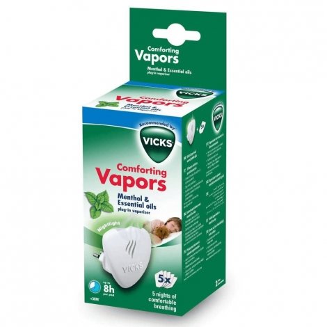 Vicks Comforting Vapors Diffuseur + Vapopads Menthol VH1700E-EMEA pas cher, discount