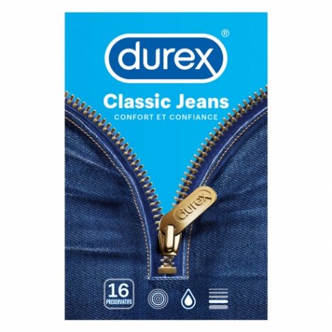 Durex Classic Jeans 16 préservatifs pas cher, discount