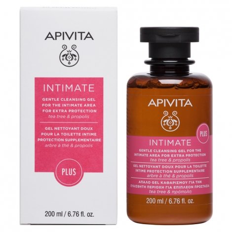 Apivita Intimate Plus Gel Nettoyant Doux pour la Toilette Intime Protection Supplémentaire 200ml pas cher, discount