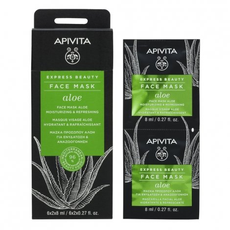 Apivita Express Beauty Masque Visage Aloe 6x2x8ml pas cher, discount