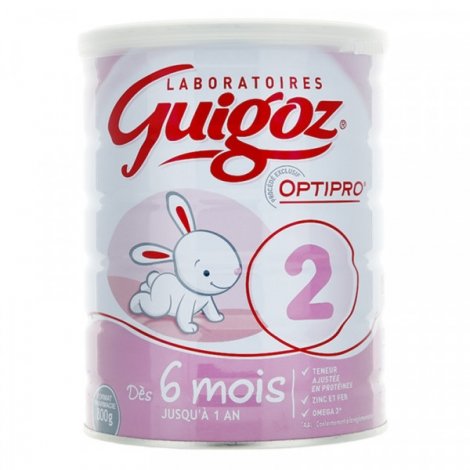 Guigoz Optipro 2 Lait 6-12 Mois 800g pas cher, discount