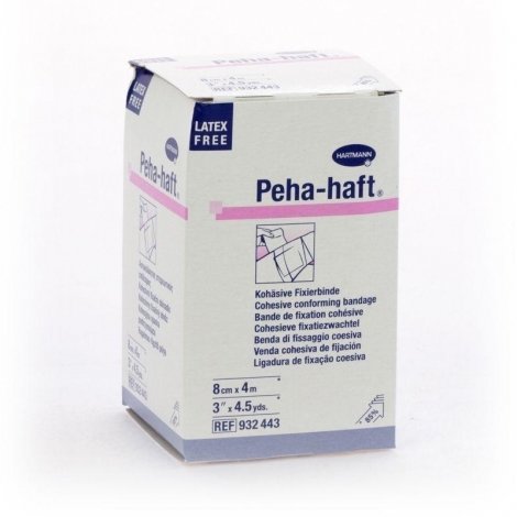 Hartmann Peha-Haft Latexfree Bande de Fixation Cohésive 8cm x 4m 1 bande pas cher, discount