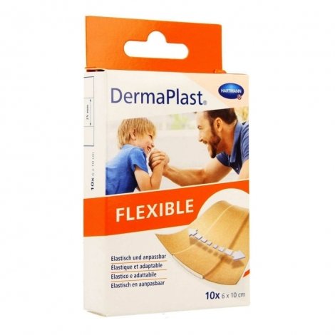 Hartmann DermaPlast DermaPlast Flexible Pansements à Découper 6cm x 10 cm 10 pièces pas cher, discount
