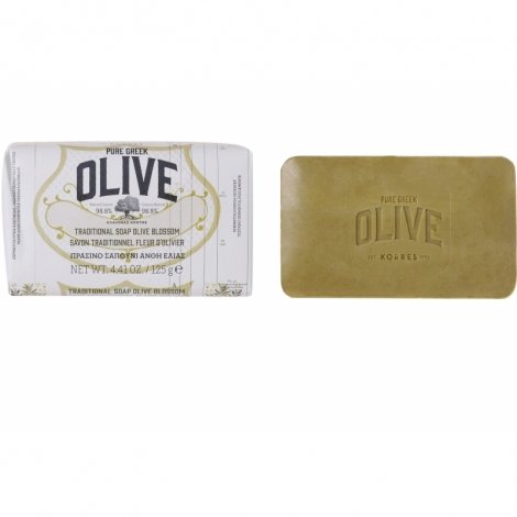 Korres Body Olive & Fleur d'Olivier Savon Traditionnel 125g pas cher, discount