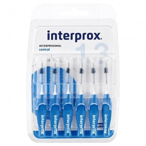 Interprox Brossettes Interdentaires Coniques Bleu 3,5-6mm 6 pièces pas cher, discount