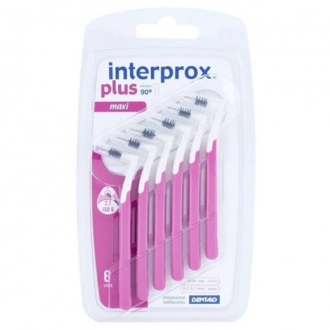 Interprox Plus Maxi Brossettes Interdentaires Mauve 6 pièces pas cher, discount