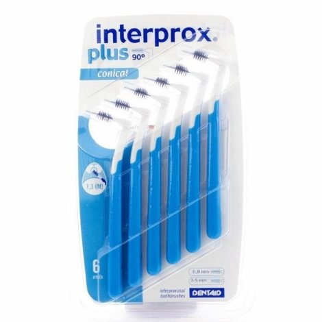 Interprox Plus Conique Brossettes Interdentaires Bleu 6 pièces pas cher, discount