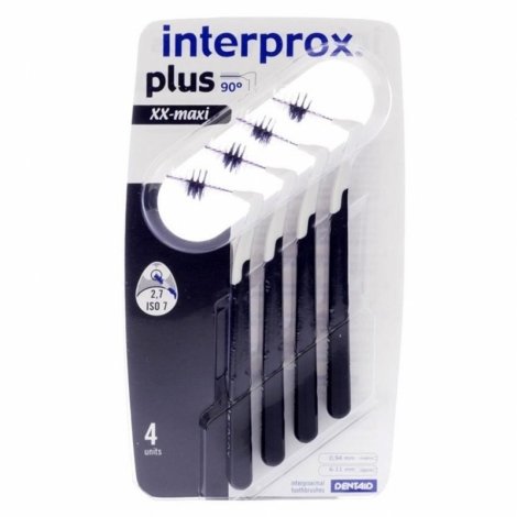 Interprox Plus XX-Maxi Brossettes Interdentaires Noir 4 pièces pas cher, discount