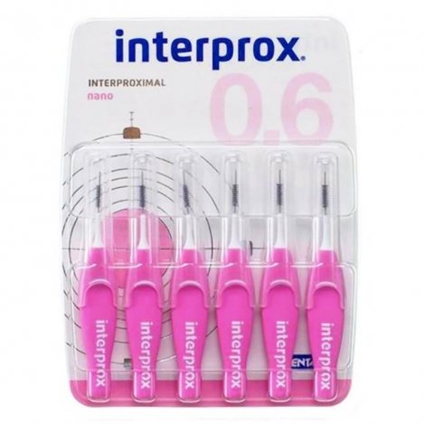 Interprox Premium Nano Brossettes Interdentaires Rose 1,9mm 6 pièces pas cher, discount