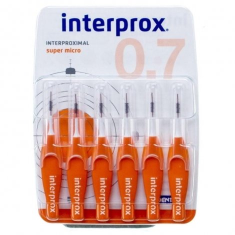 Interprox Premium Super Micro Brossettes Interdentaires Orange 2mm 6 pièces pas cher, discount