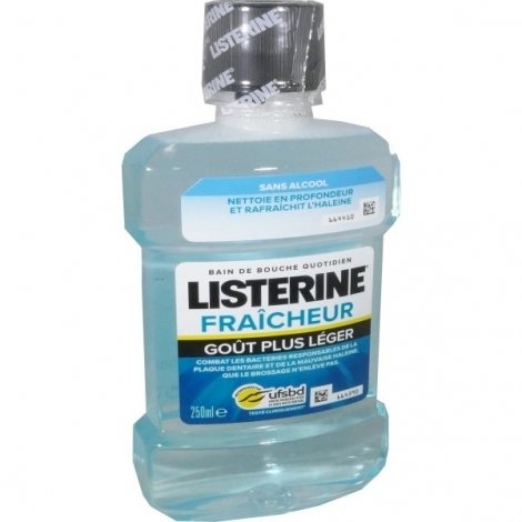 Listerine Fraîcheur Goût Plus Léger 250ml pas cher, discount
